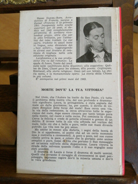 HENRI DANIELS ROPS - MORTE DOV'E' LA TUA VITTORIA? - 1965 MASSIMO - 1ED.