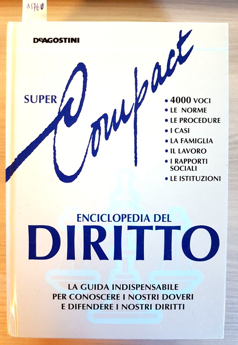 Enciclopedia del Diritto - De Agostini - Super Compact (4576)