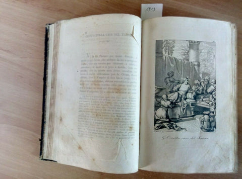 GESU CRISTO NEI DUE TESTAMENTI 1827 PIETRO RUDONI - LODI/INCISIONI STUCCHI(