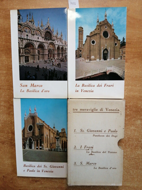 TRE MERAVIGLIE DI VENEZIA San Marco+S.Giovanni e Paolo +Frari 1964 ZANIPOLO