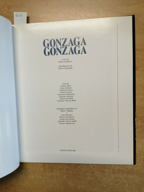 GONZAGA GONZAGA - MARIO CADALORA - 1990 - ARTIOLI EDITORE (6628) MANTO