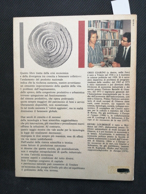 LA DELUSIONE TECNOLOGICA i rendimenti decrescenti tecnologia 1978 Mondadori