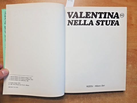 GUIDO CREPAX - Valentina nella stufa - 1991 Rizzoli Milano libri FUMETTO (6