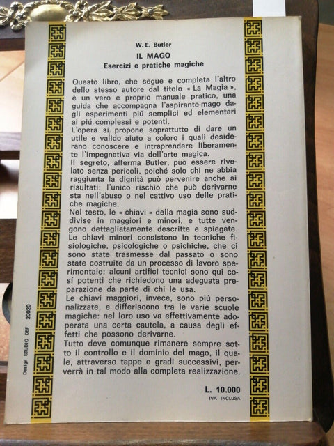 IL MAGO, ESERCIZI E PRATICHE MAGICHE - W. E. BUTLER - 1983 - HERMES (6711