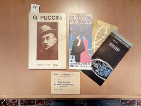 GIACOMO PUCCINI A.T.E.F. FIRENZE 1982 ILLUSTRATO + VARI OMAGGI COME DA FOTO