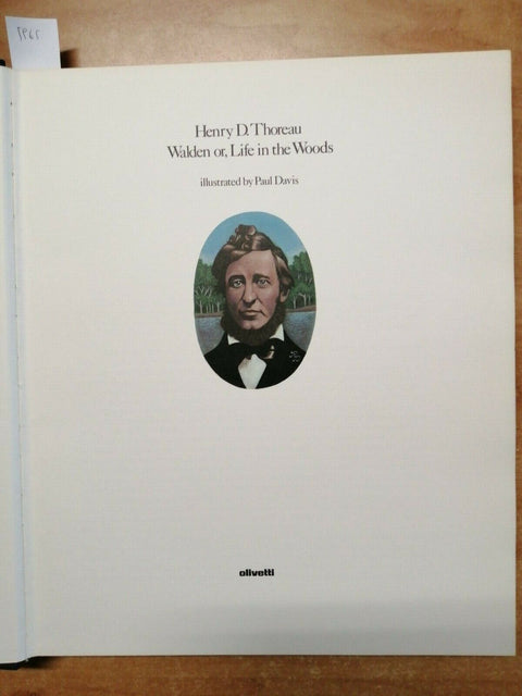 WALDEN OR, LIFE IN THE WOODS - THOREAU HENRY D. - 1ED. - OLIVETTI - 1976 (