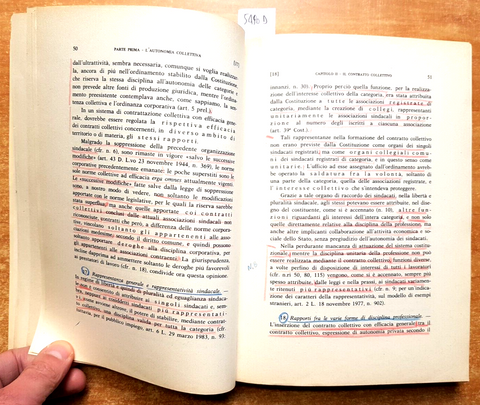 NOZIONI DI DIRITTO DEL LAVORO - Santoro Passarelli - 1985 - Jovene (5490d