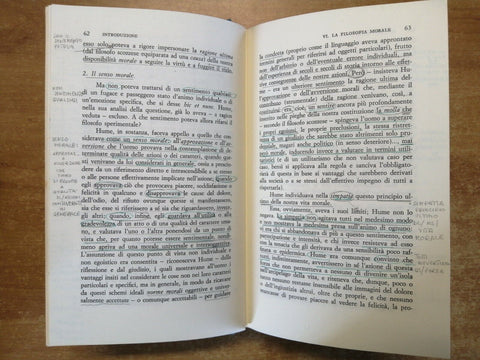 DAVID HUME Ricerche sull'intelletto umano e sui principi della 1980 RUSCONI4857