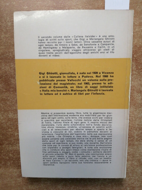 DA OLIMPIA A CASA MIA 3000 anni di cronache sport GHIROTTI 1964 EDINDUSTRIA