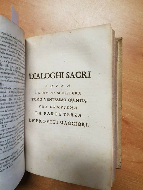 DIALOGO SACRO SOPRA ISAIA E GEREMIA PROFETA 1735 PAOLO MEDICI 4 TOMI IN 1 (