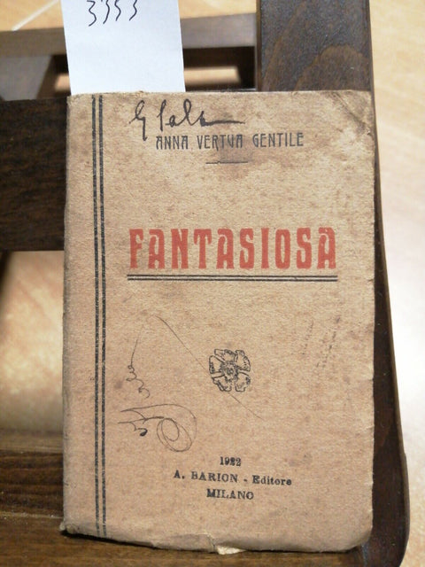 ANNA VERTUA GENTILE - FANTASIOSA - 1922 - BARION - (3353)