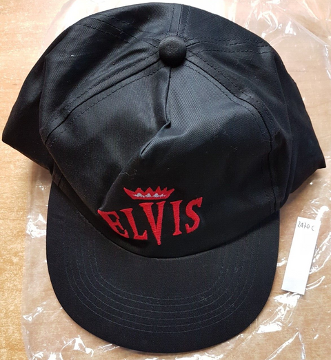 ELVIS PRESLEY CAPPELLO CON VISIERA black one size fits all SCRITTA ROSSA (2