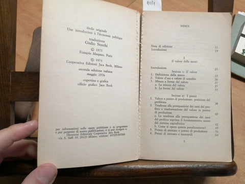 CHE COSA E' L'ECONOMIA POLITICA - 1976 - Salama P., Valier J. - JACA BOOK