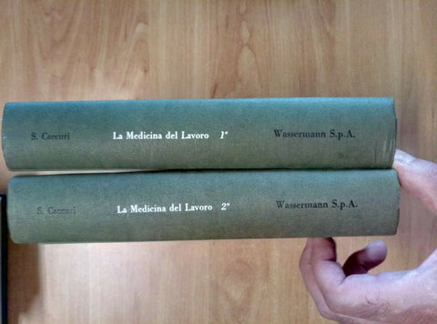 LA MEDICINA DEL LAVORO - 2 VOLUMI - CACCURI - WASSERMANN - ILLUSTRATO (2572