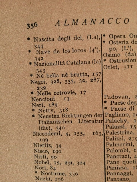 ALMANACCO LETTERARIO 1926 - MONDADORI (6261) PAPINI ADA NEGRI PANZINI