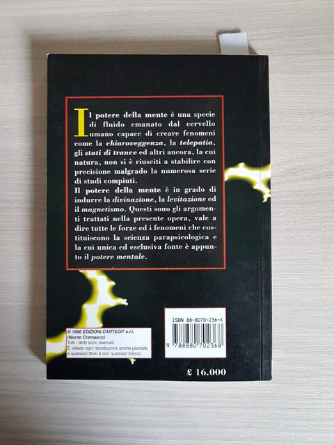 Il Potere Della Mente - Roger Baum - Cartedit - 1996 ESOTERISMO TELEPATIA(3
