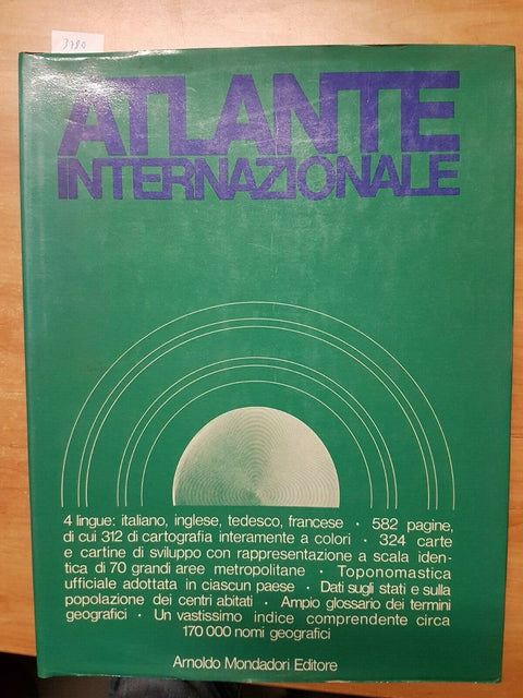 ATLANTE INTERNAZIONALE MONDADORI 1971 ITAL/INGL/TEDE/FRAN - GRANDE FORMATO(