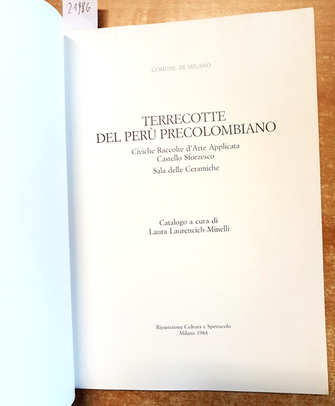 Terracotte del Per precolombiano 1984 CATALOGO MOSTRA MILANO ceramiche (21