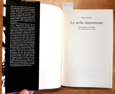 DAVA SOBEL Le stelle dimenticate 2017 MONDOLIBRI storie delle scienziate (2