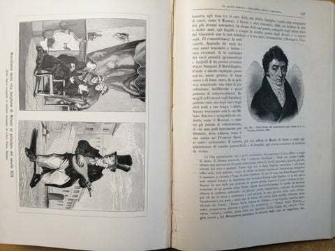 1904 WIESE PERCOPO STORIA LETTERATURA ITALIANA 19 TAVOLE CROMOLITOGRAFIA (2