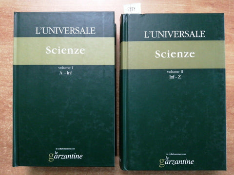 SCIENZE completa in 2 VOLL. enciclopedia L'universale Le Garzantine (6987