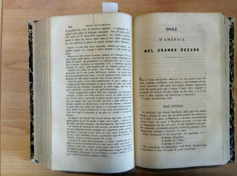 CORSO DI GEOGRAFIA UNIVERSALE IN 100 LEZIONI 1853 MARMOCCHI VOL. 2 SEI (19