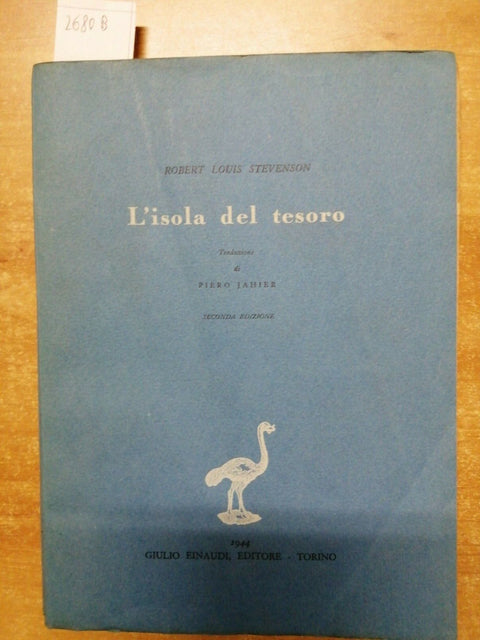 ROBERT LOUIS STEVENSON - L'ISOLA DEL TESORO - 1944 - EINAUDI - (2680B