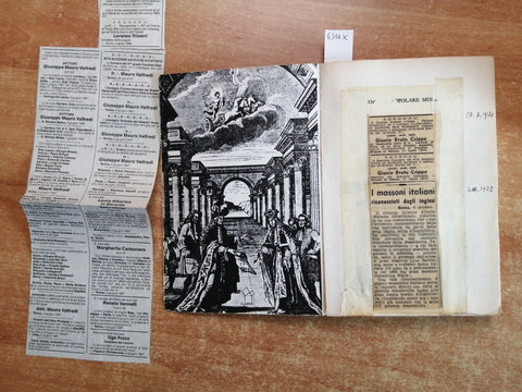 Serge Hutin - LA MASSONERIA - 1961 - Mondadori LIBERA MURATORIA + ritagli (