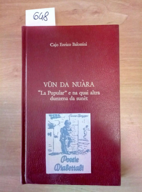 VUN DA NUARA LA PUPULAR E NA QUAI ALTRA DUNZENA DA SUNET NOVARA BALOSSINI - 648