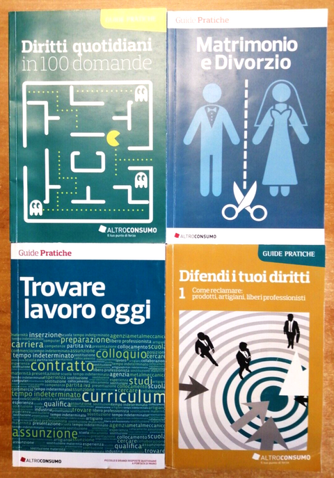 Lotto 15 volumi GUIDE PRATICHE ALTROCONSUMO vedi i titoli all'interno!!! (