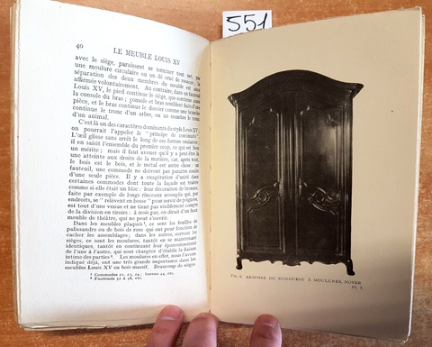 LE MEUBLE FRANCAIS SOUS LOUIS XV PAR ROGER DE FELICE - HACHETTE illustrato