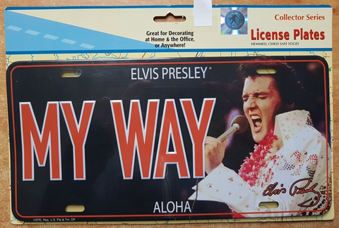 ELVIS PRESLEY MY WAY ALOHA collectible license plates MEMPHIS targa (2470g