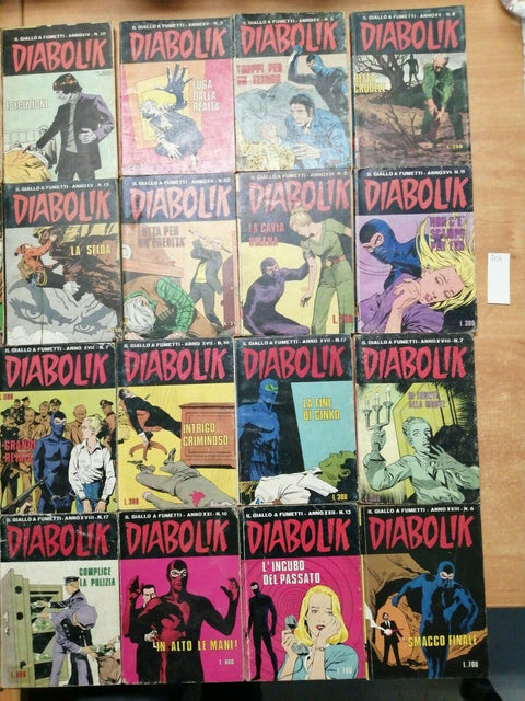 LOTTO 24 DIABOLIK ORIGINALI ANNO XIII - XXIII - ASTORINA - GIUSSANI - EVA (