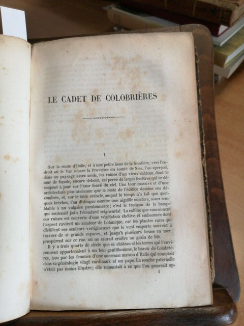 5 ROMANZI IN 1 DI REYBAUD MOLENES KARR SANDEAU 1846 TURATI(5519)FELISE