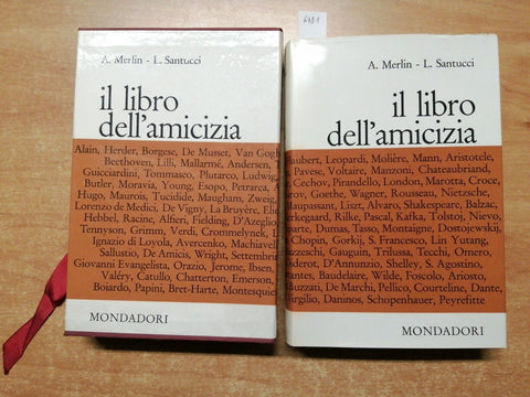 Merlin/Santucci - Il libro dell'amicizia 1ed. Mondadori 1960 con cofanetto