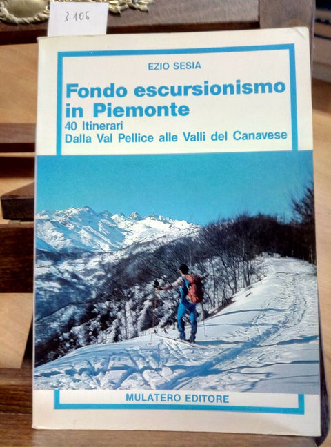 FONDO ESCURSIONISMO IN PIEMONTE - 40 ITINERARI 1987 EZIO SESIA - MULATERO(3