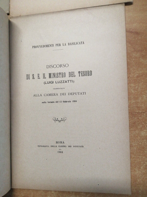 Luigi Luzzatti - LOTTO 7 FASCICOLI con scritti dal 1899 al 1922 leggi sotto