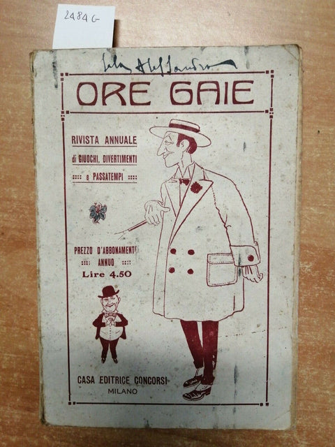 ORE GAIE RIVISTA ANNUALE DI GIUOCHI DIVERTIMENTI E PASSATEMPI - CONCORSI (2