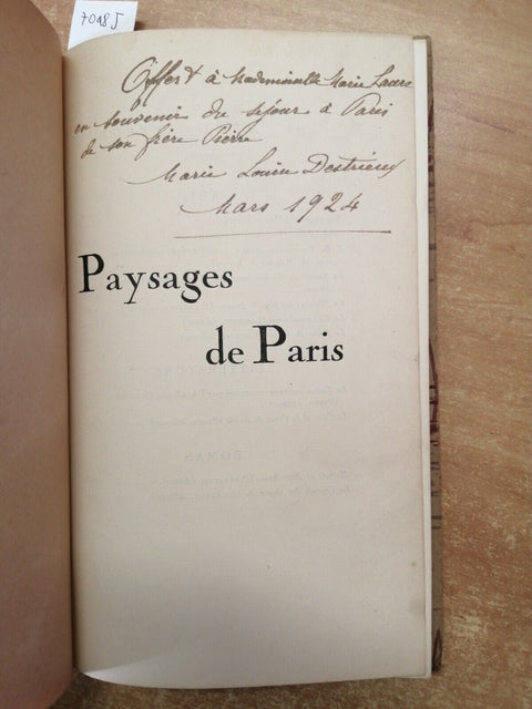 PAYSAGES DE PARIS - Leandre Vaillat 1919 Compagnie Generale Transatlantique7048j