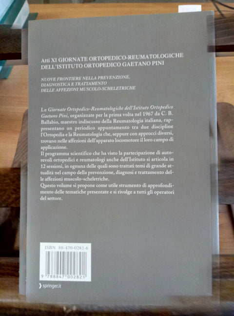 ARCHIVIO DI ORTOPEDIA E REUMATOLOGIA - ATTI XI GIORNATE - SPRINGER (2597