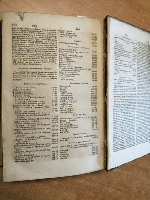 D'Harmonville 1842 Dictionnaire des dates des faits des lieux... 2 VOLUMI