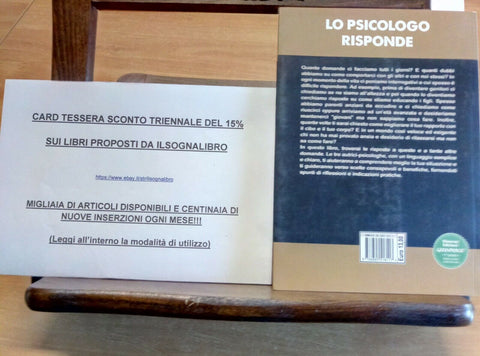 LO PSICOLOGO RISPONDE - AI TUOI DUBBI ALLE TUE DOMANDE - BREGA - DISSENSI (