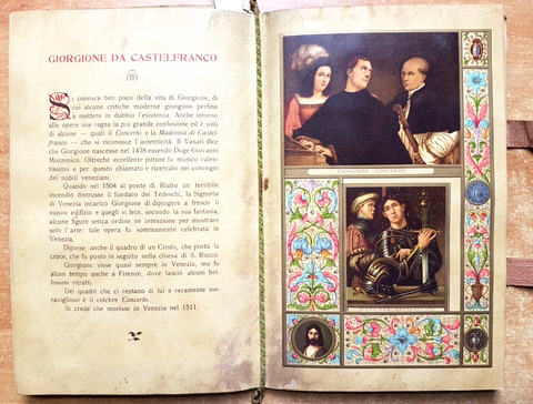 CALENDARIO ANNO 1906 - SBORGI EDITORE vita dei santi dipinti (3995G)