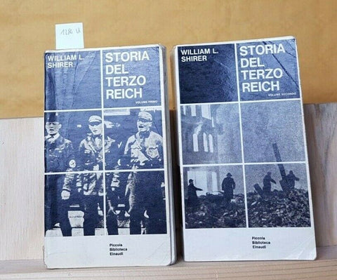 WILLIAM L. SHIRER - STORIA DEL TERZO REICH - EINAUDI - 2 VOLUMI - 1965