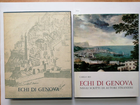 CARLO BO - Echi di Genova negli scritti di autori stranieri 1966 +cofanetto