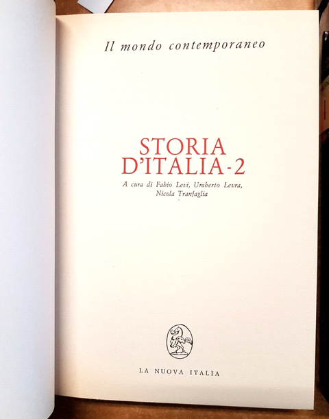 IL MONDO CONTEMPORANEO: STORIA D'ITALIA 3 voll. + cofanetto LA NUOVA ITALIA6318