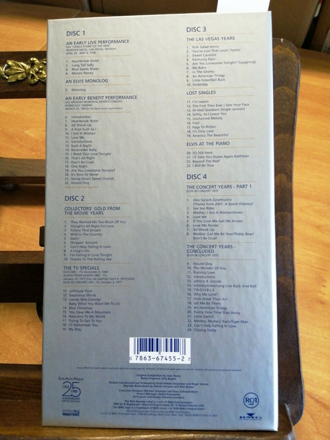 ELVIS PRESLEY - ELVIS ARON PRESLEY 1955-1980 collezione 4 CD BOX SET 1998 (