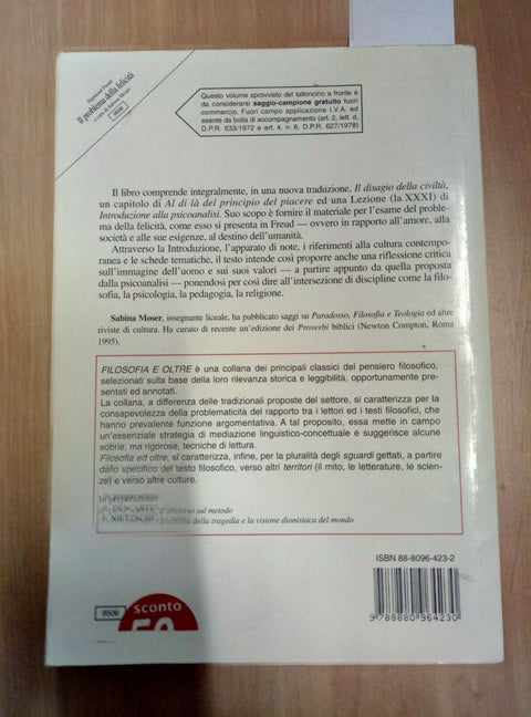 SIGMUND FREUD IL PROBLEMA DELLA FELICITA' - LOFFREDO 1997 - (590)