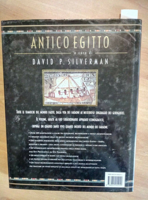 ANTICO EGITTO - DAVID SILVERMAN 1998 MONDADORI (1407) ILLUSTRATO