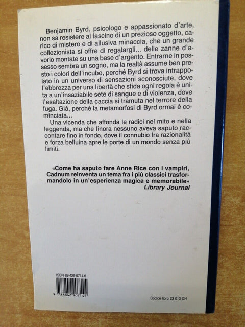 IL PREDATORE - Michael Cadnum - EDITRICE NORD - 1994 - fantasy (6366)